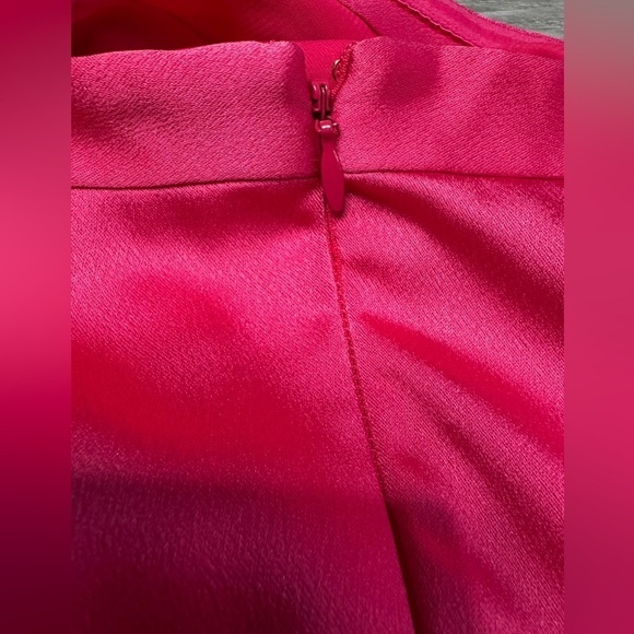 BCBGMaxAzria One Shoulder Barbie Pink Prom Mini Dress New with Rags NWT - Picture 7 of 10